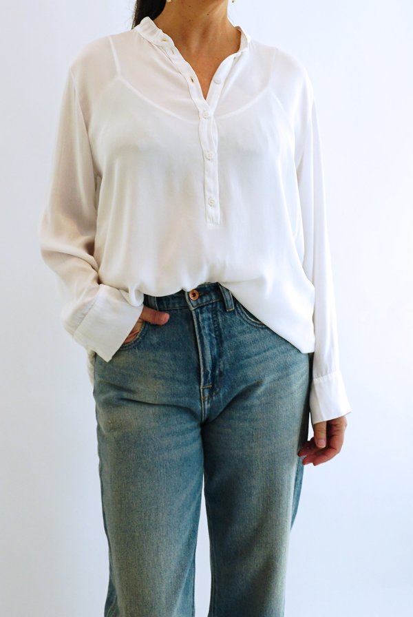 PRIVATE 0204 Silk Blouse 102 - White PRIVATE 0204 Silk Blouse 102 - White