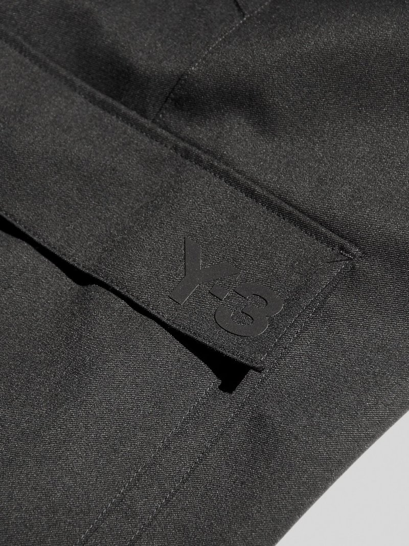 Y-3 Classic Refined Wool Stretch Cargo Shorts - Black