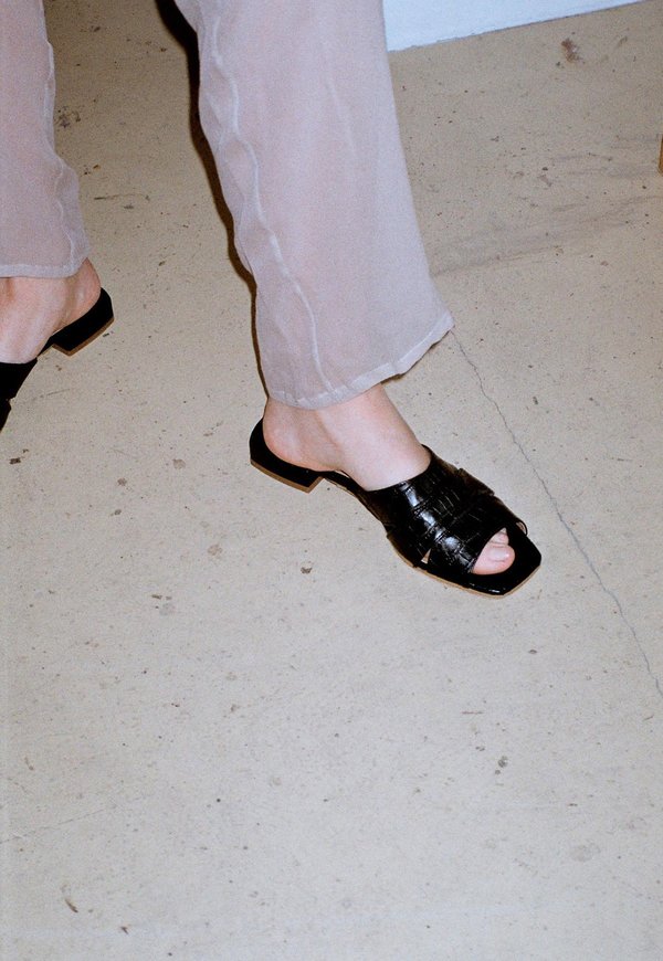 About Arianne Sybille Croc Effect Sandals About Arianne Sybille Croc Effect Sandals