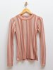 Rodebjer Vala Stripe Top - Faded Terracotta - Thumbnail 1