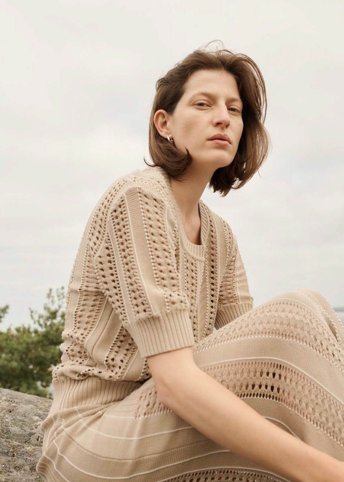 House of Dagmar Tonya Top - Sand Multi Stripe - Image 3 of 6