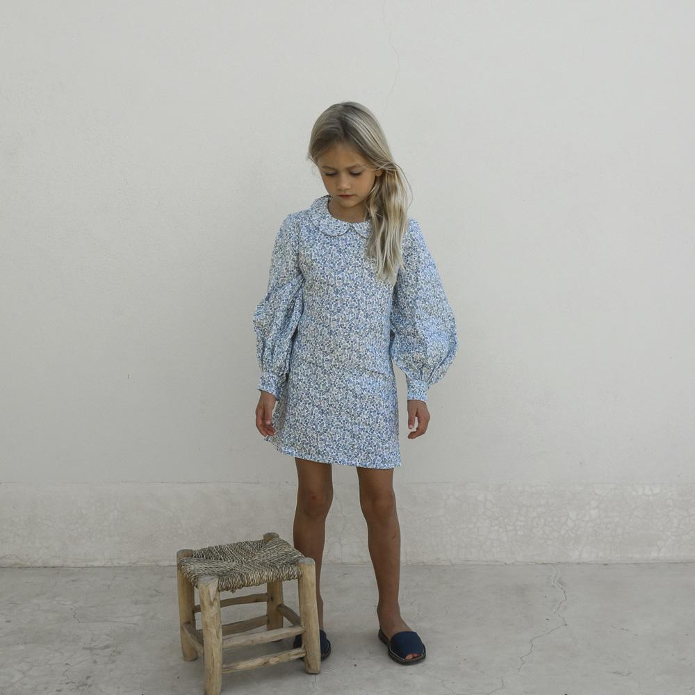 KIDS Yoli & Otis Odile Dress - Azure Floral | Garmentory