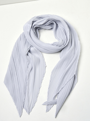 Pleats Please Issey Miyake PLEATS BASIC SCARF - LIGHT GRAY