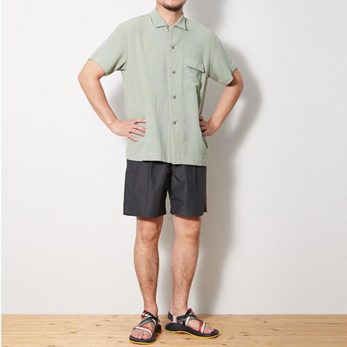 Snow Peak Quick Dry Crepe Weave Soft Shirt - Sage | Garmentory