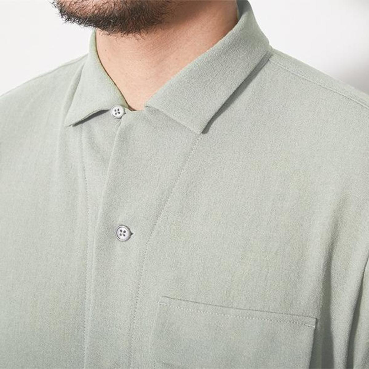Snow Peak Quick Dry Crepe Weave Soft Shirt - Sage | Garmentory