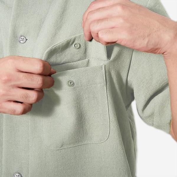 Snow Peak Quick Dry Crepe Weave Soft Shirt - Sage | Garmentory