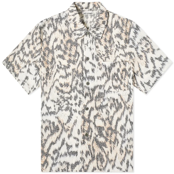 Our Legacy Box Shirt Short Sleeve - Tiger Print Our Legacy Box Shirt Short Sleeve - Tiger Print