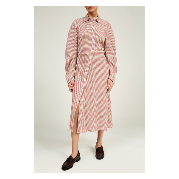 Lorod Twisted Shirt Dress - Rose Lorod Twisted Shirt Dress - Rose