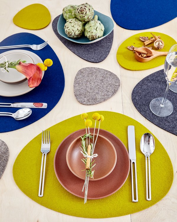 Graf Lantz 4 Pack Set Stone Placemats - Marine Graf Lantz 4 Pack Set Stone Placemats - Marine