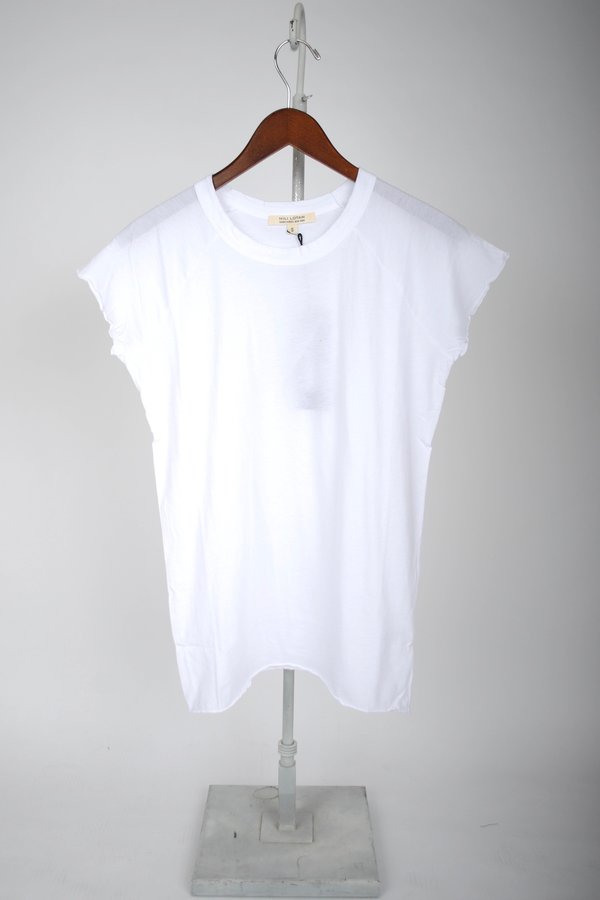 Nili Lotan Short-Sleeve Baseball Tee - White Nili Lotan Short-Sleeve Baseball Tee - White
