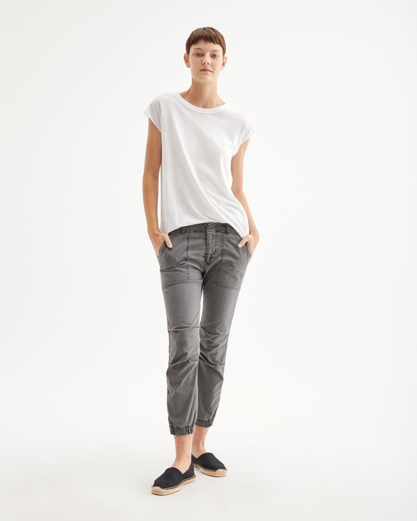 Nili Lotan Short-Sleeve Baseball Tee - White Nili Lotan Short-Sleeve Baseball Tee - White