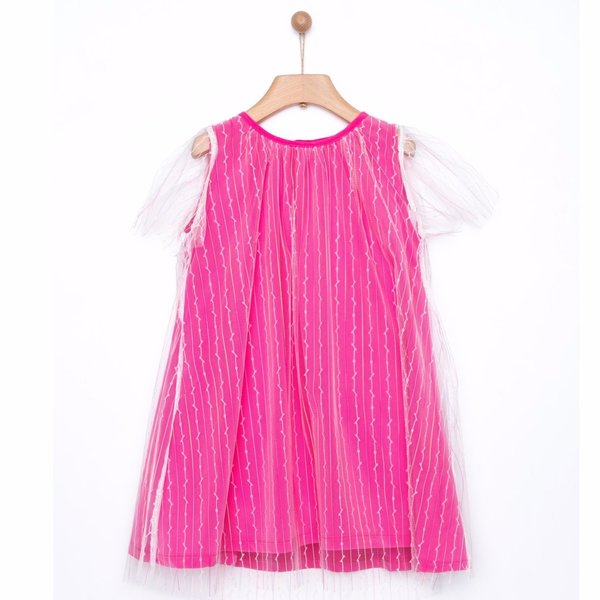 Kids yellowsub double striped tulle dress - fucshia Kids yellowsub double striped tulle dress - fucshia