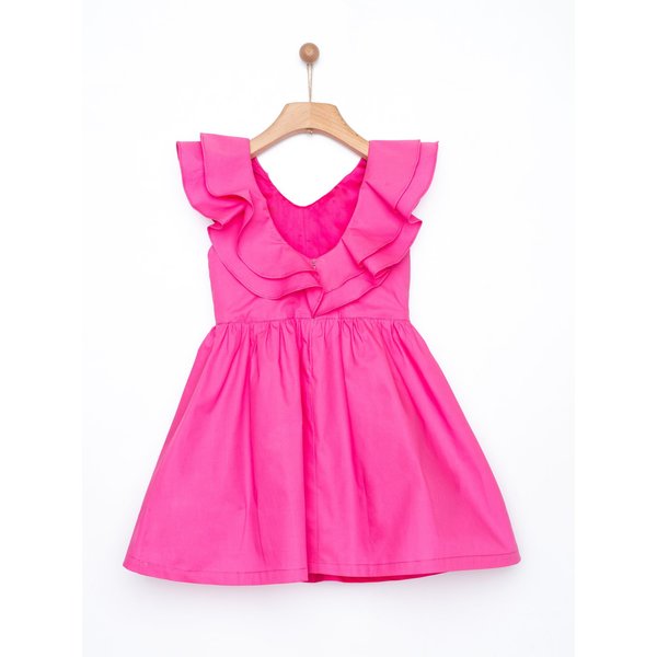Kids yellowsub frilled dress - fucshia Kids yellowsub frilled dress - fucshia