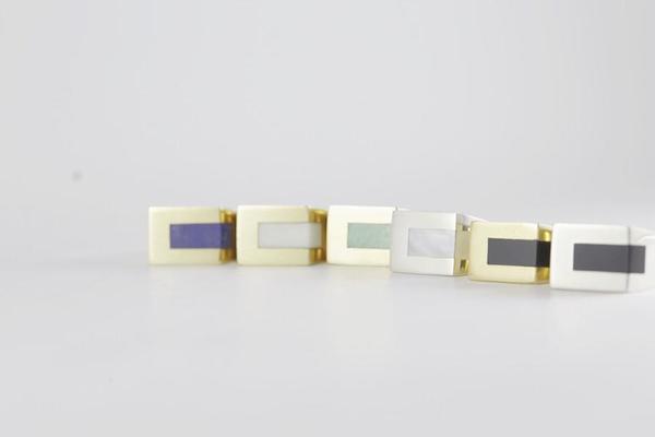 Legier Malachite Stone Signet Strip Inlay Legier Malachite Stone Signet Strip Inlay