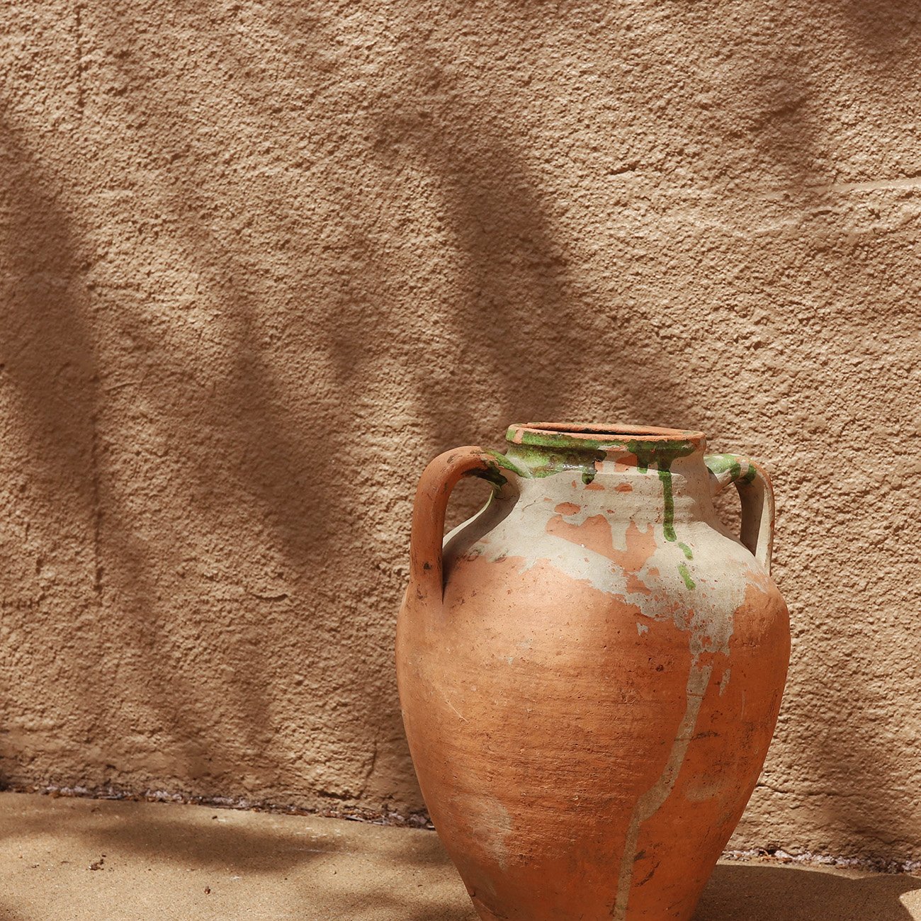Vintage Italian Olive Jar with Handles Terracotta Garmentory