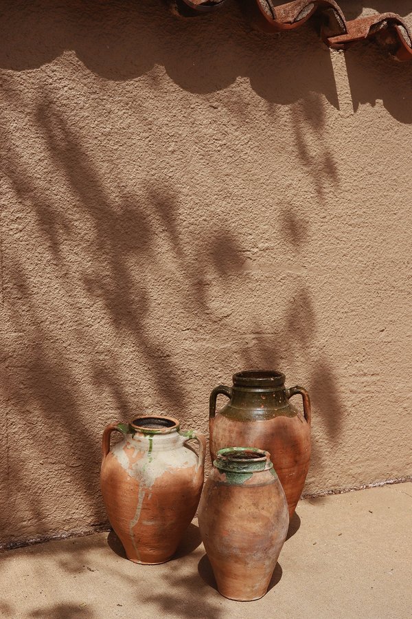 Vintage Italian Olive Jar with Handles - Terracotta Vintage Italian Olive Jar with Handles - Terracotta