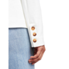 White+Warren Denim Blazer - White - Thumbnail 3