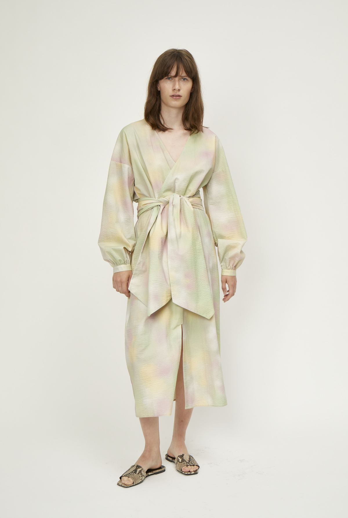 kaia maxi dress Miss Circle Women's Kaia Long Sleeve Off Shoulder Maxi Dress - White