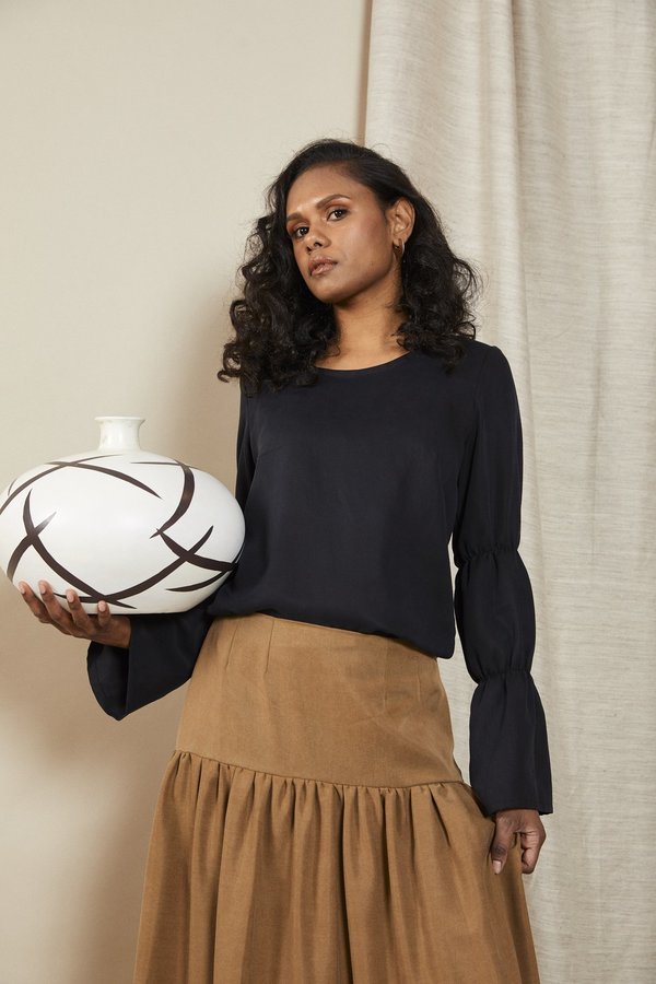 Lois Hazel Contain Top - Black Lois Hazel Contain Top - Black