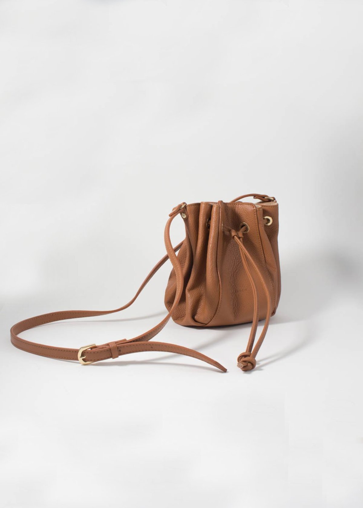 ÁERON Joan draw string bag - cognac - Image 2 of 3