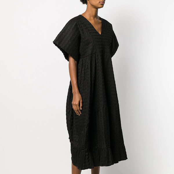 Henrik Vibskov Prawn Dress - Black Seersucker Henrik Vibskov Prawn Dress - Black Seersucker