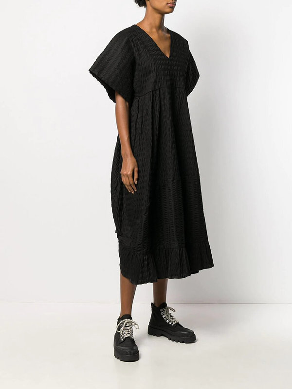 Henrik Vibskov Prawn Dress - Black Seersucker Henrik Vibskov Prawn Dress - Black Seersucker