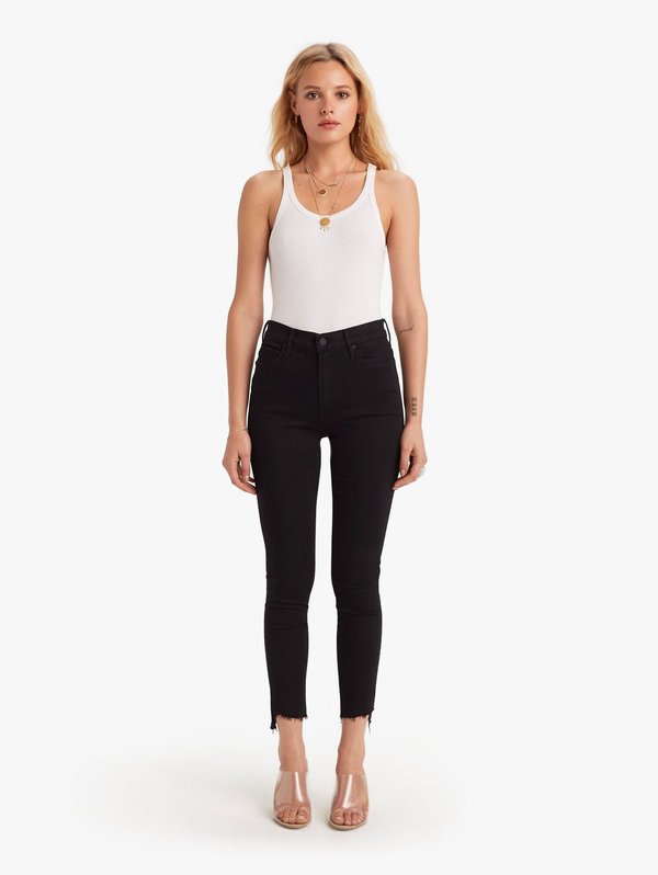 Mother Denim Stunner Zip Ankle Step Fray - Not Guilty Mother Denim Stunner Zip Ankle Step Fray - Not Guilty