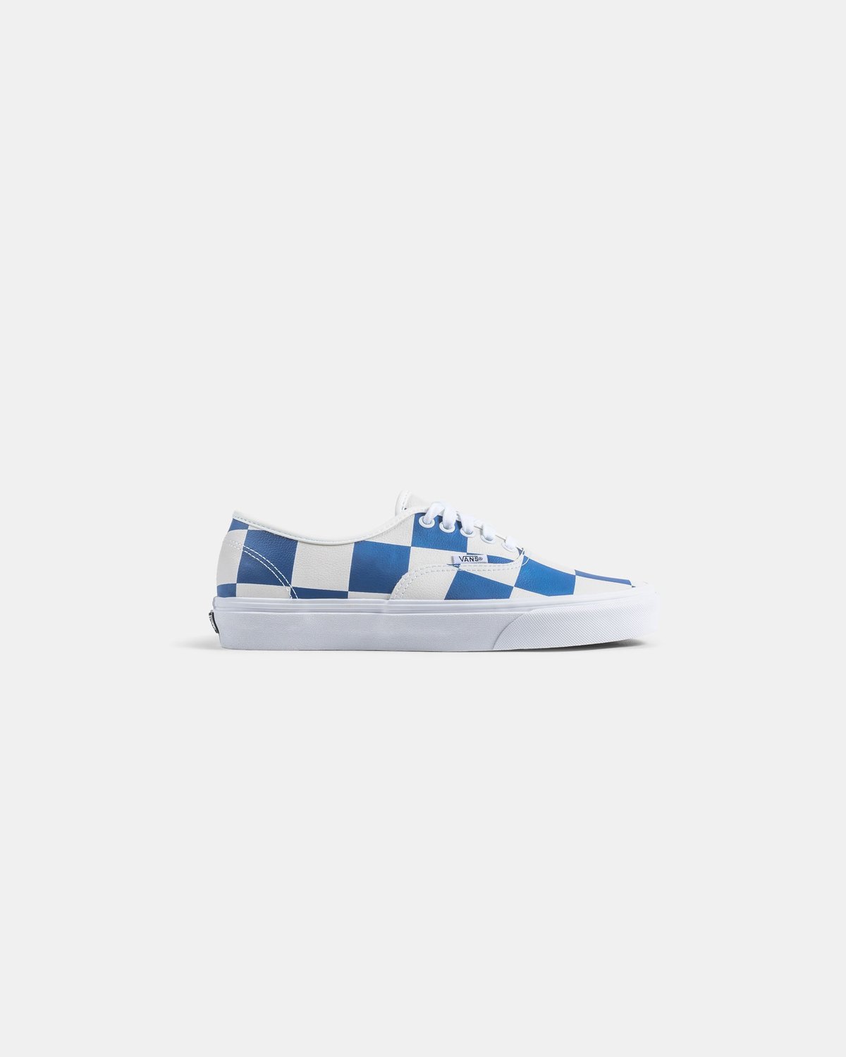 VANS Authentic Leather Check Shoe - white/blue - Image 1 of 5
