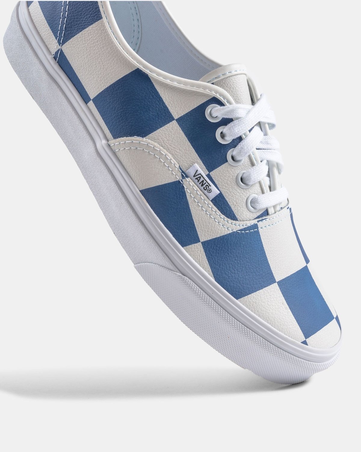 VANS Authentic Leather Check Shoe - white/blue - Image 5 of 5