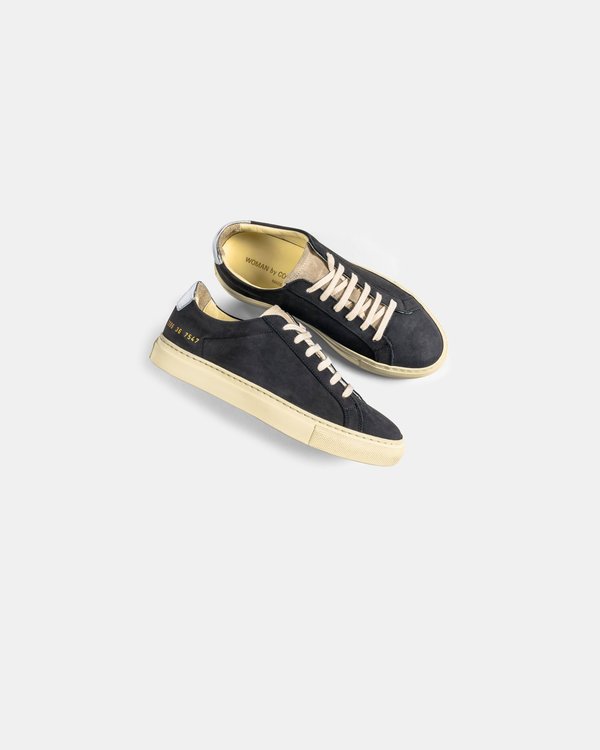 woman by common projects W Retro Low Special Edition - Black/Silver woman by common projects W Retro Low Special Edition - Black/Silver