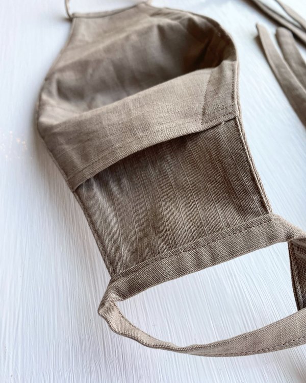 Tony Shirtmakers American Rip Stop Khaki Cotton Face Mask Tony Shirtmakers American Rip Stop Khaki Cotton Face Mask