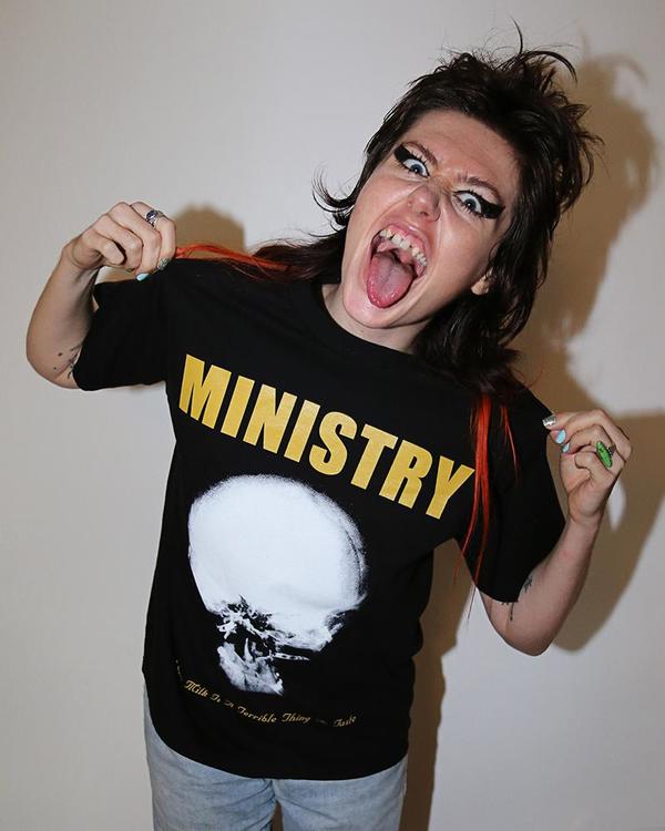 Skim Milk TERRIBLE THING TO TASTE Ministry Collab Tee - black Skim Milk TERRIBLE THING TO TASTE Ministry Collab Tee - black