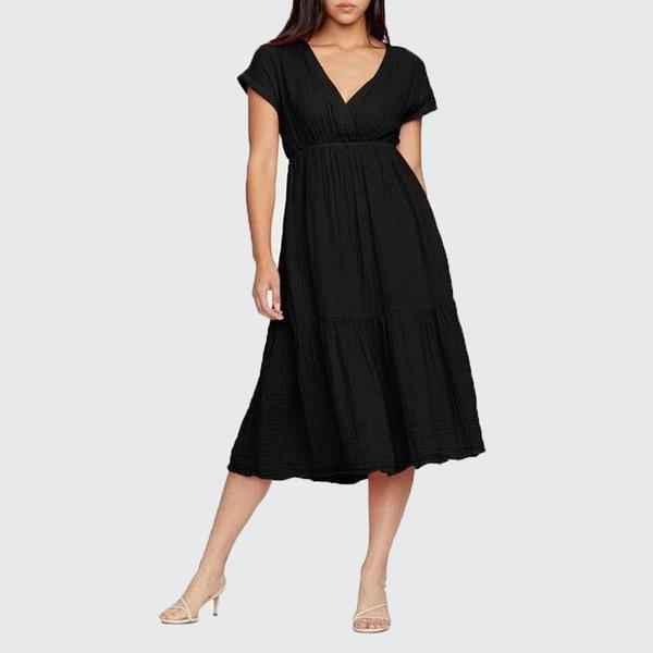 Michael Stars Illana Gauze Surplice Dress Garmentory