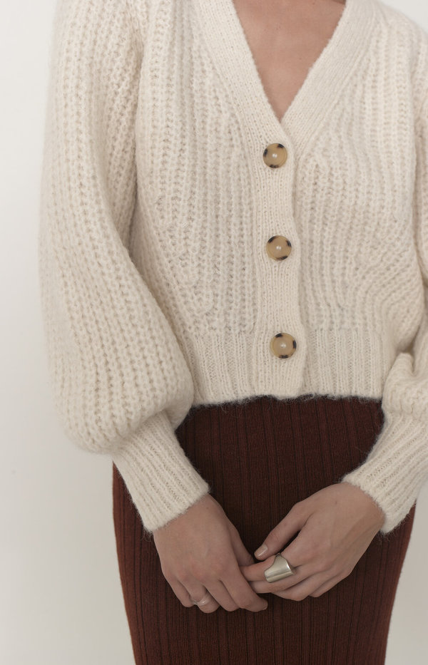 ELEVEN SIX SARA CARDI - IVORY ELEVEN SIX SARA CARDI - IVORY