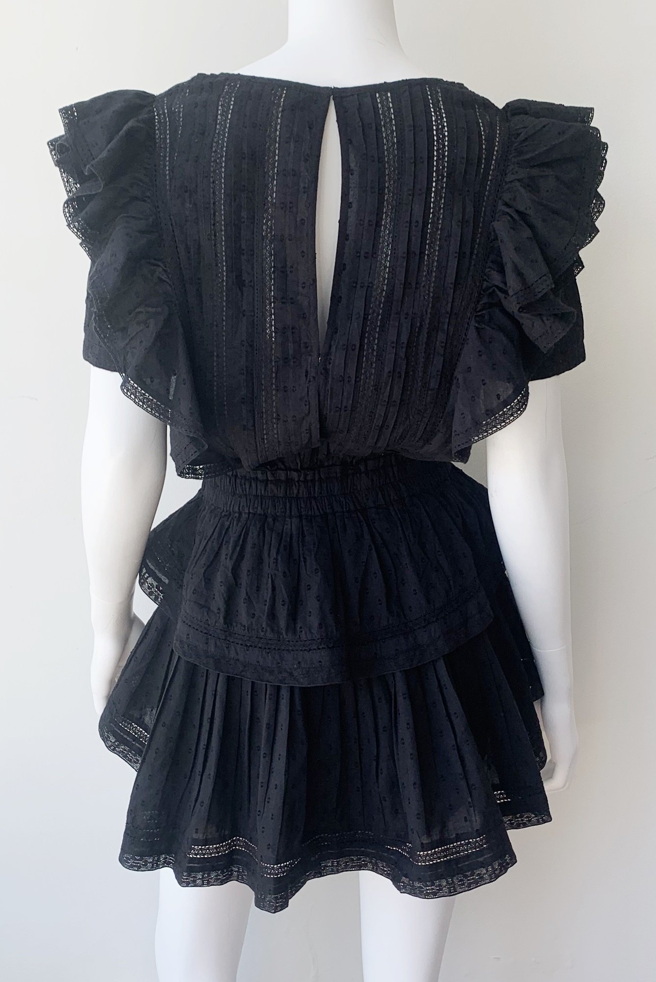 LoveShackFancy Natasha Dress Black Garmentory