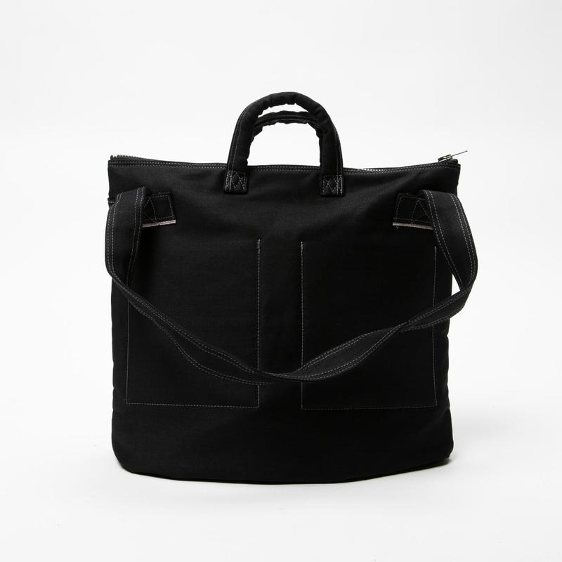 Neighborhood Porter x Indigo Dyed Denim Tote Bag - Black