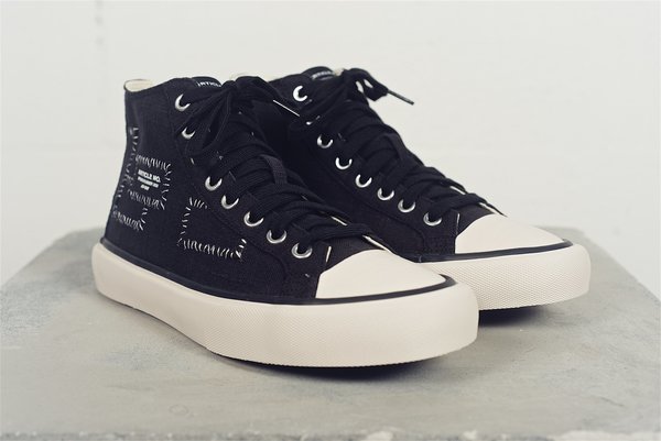article nº Linen Canvas sneaker - black article nº Linen Canvas sneaker - black