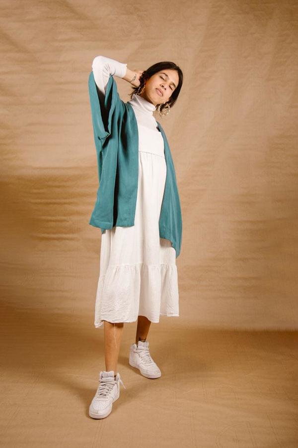 Meçlâ Short Nahida Robe - Sky Blue Meçlâ Short Nahida Robe - Sky Blue