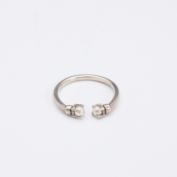 Aesa Mirror Ring with Pearls - sterling silver Aesa Mirror Ring with Pearls - sterling silver