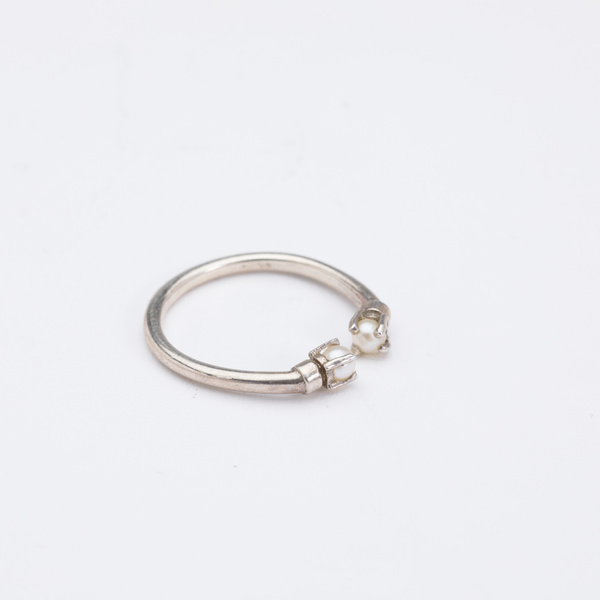 Aesa Mirror Ring with Pearls - sterling silver Aesa Mirror Ring with Pearls - sterling silver