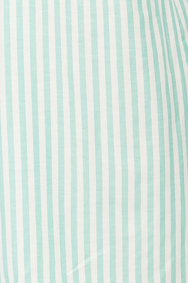 The Sleep Shirt Short Sleep Shirt - Green Stripe Twill The Sleep Shirt Short Sleep Shirt - Green Stripe Twill