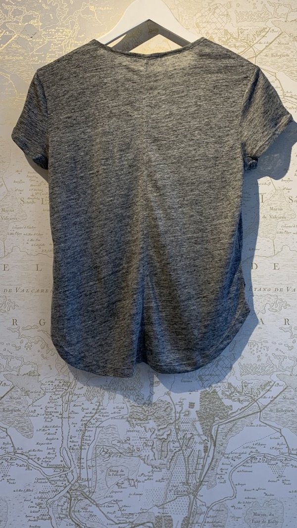 FRAME Denim Classic Linen Tee - grey FRAME Denim Classic Linen Tee - grey