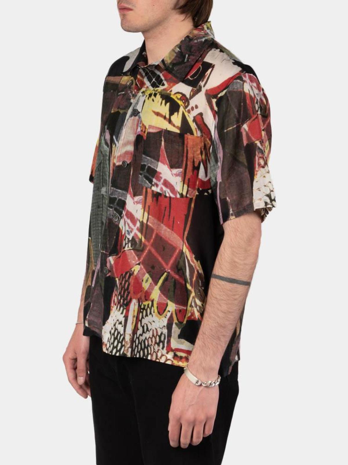 トップス SHORT SLEEVE SQUARE SHIRT, Peace Crowd Our-Legacy-Peace-Crowd-Box-