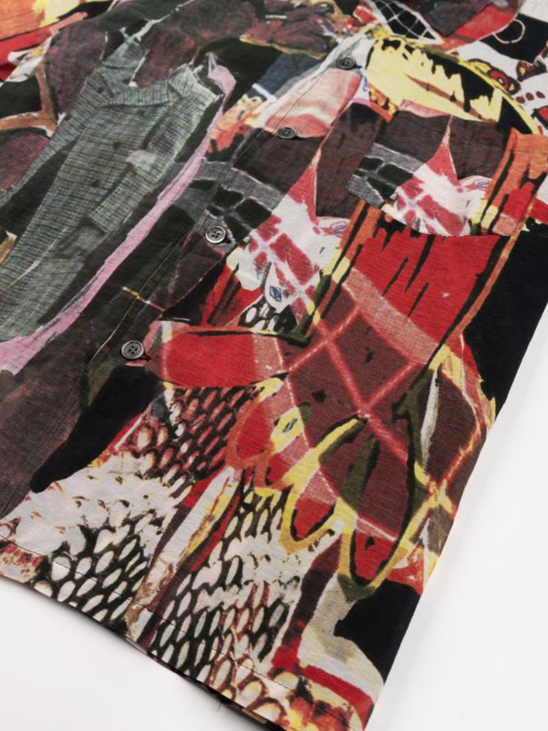 トップス SHORT SLEEVE SQUARE SHIRT, Peace Crowd Our Legacy Peace Crowd Box Shortsleeve Shirt - Print