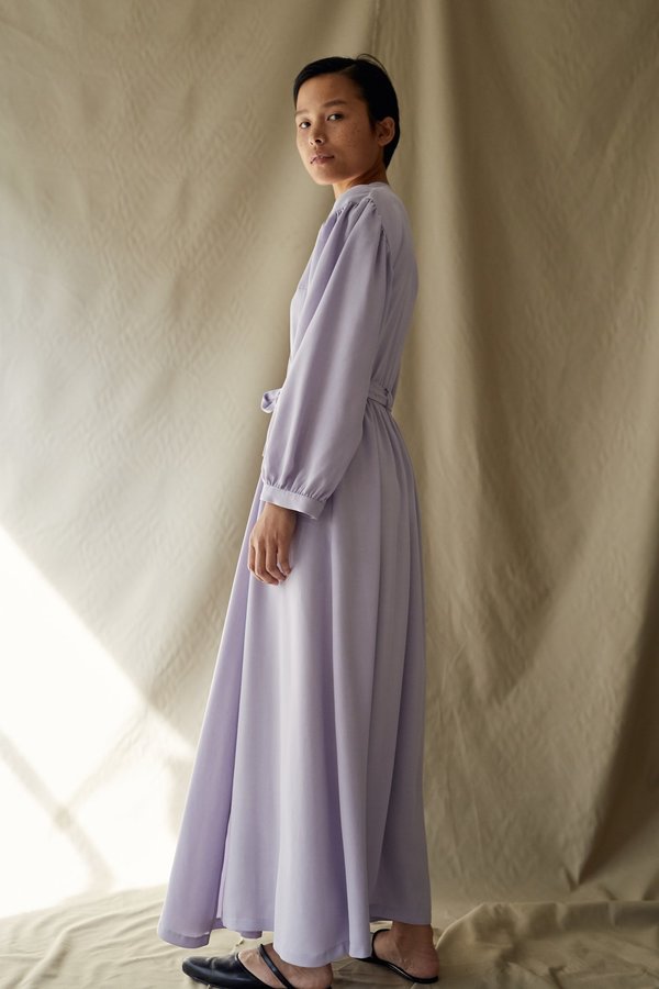 fitted lace wedding dress Harlow purple maxi dress size 10-12-14  Anita V Fashion & Beauty