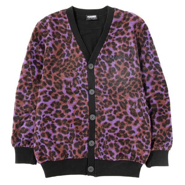 Pleasures Rotten Mohair Cardigan - Purple | Garmentory