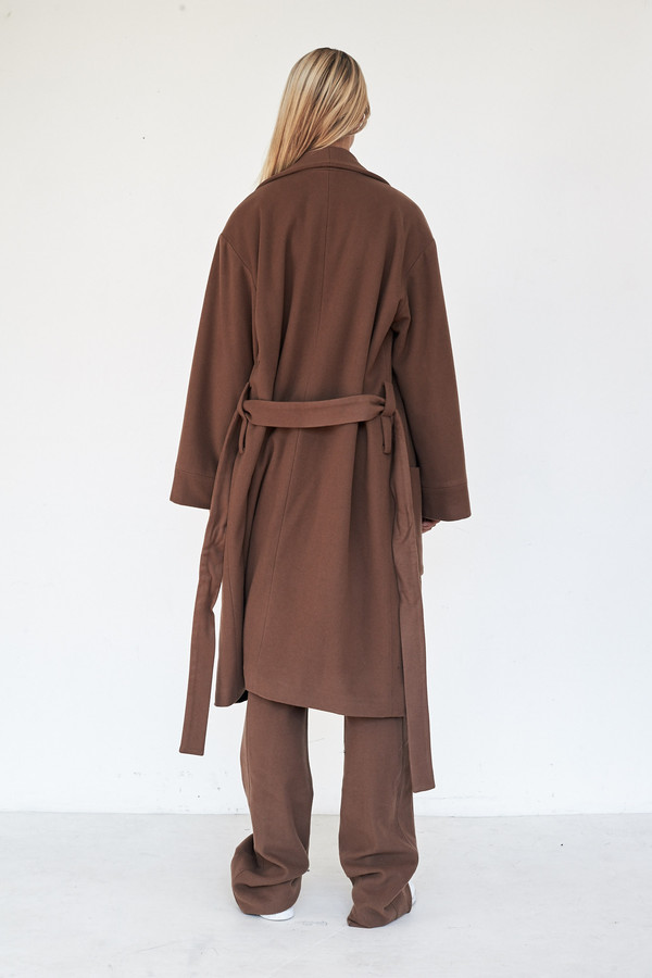 Wool Full Robe Coat Wool Full Robe Coat