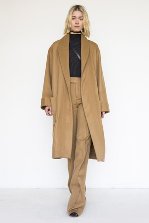 Wool Full Robe Coat Wool Full Robe Coat