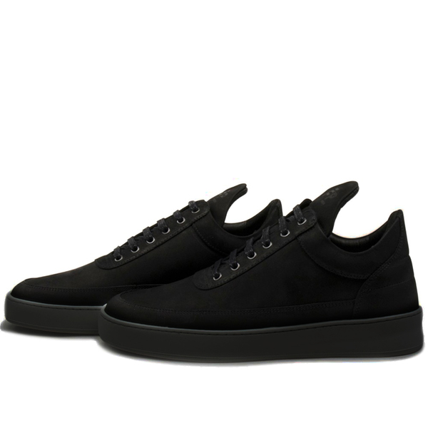 Filling Pieces low top plain lane nubuck - All Black Filling Pieces low top plain lane nubuck - All Black