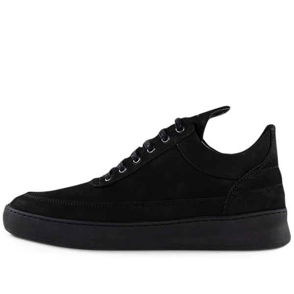 Filling Pieces low top plain lane nubuck - All Black Filling Pieces low top plain lane nubuck - All Black